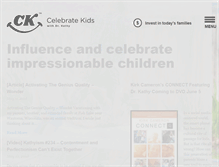 Tablet Screenshot of celebratekids.com